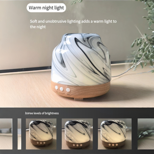 glass ink pattern pointed top aromatherapy machine