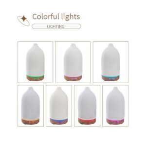 ceramic bottle aroma diffuser | 5 color ultrasonic