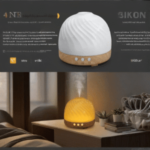swirl ceramic aromatherapy humidifier | spa at home
