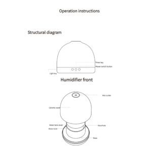 pure white ceramic humidifier