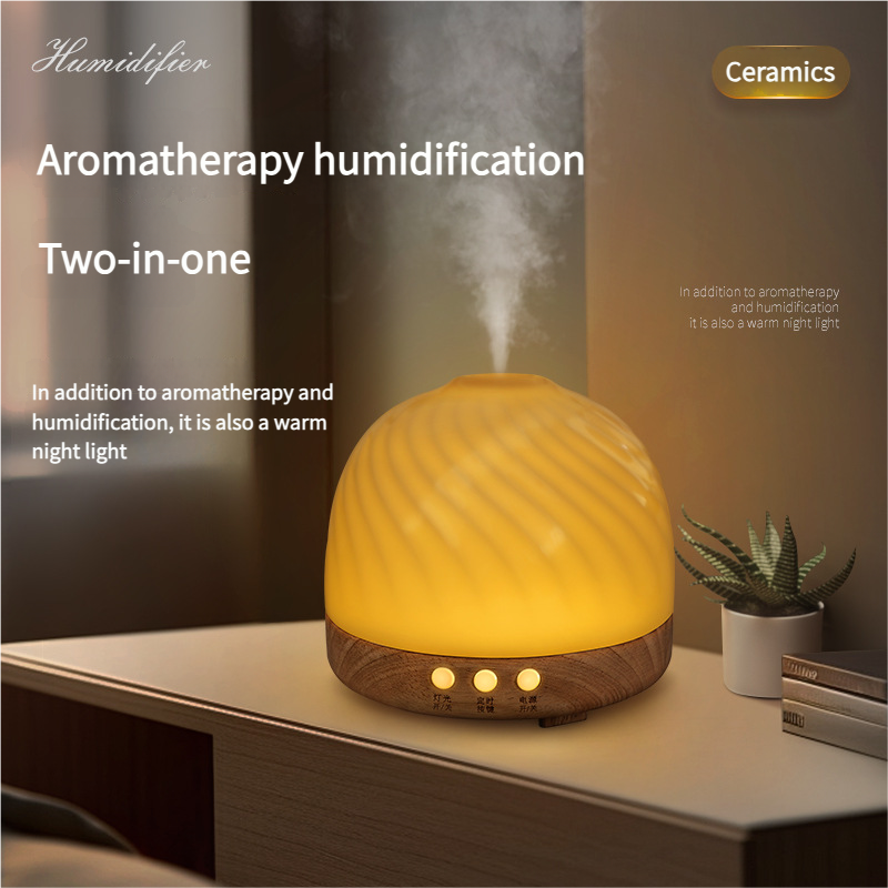 swirl ceramic aromatherapy humidifier | spa at home