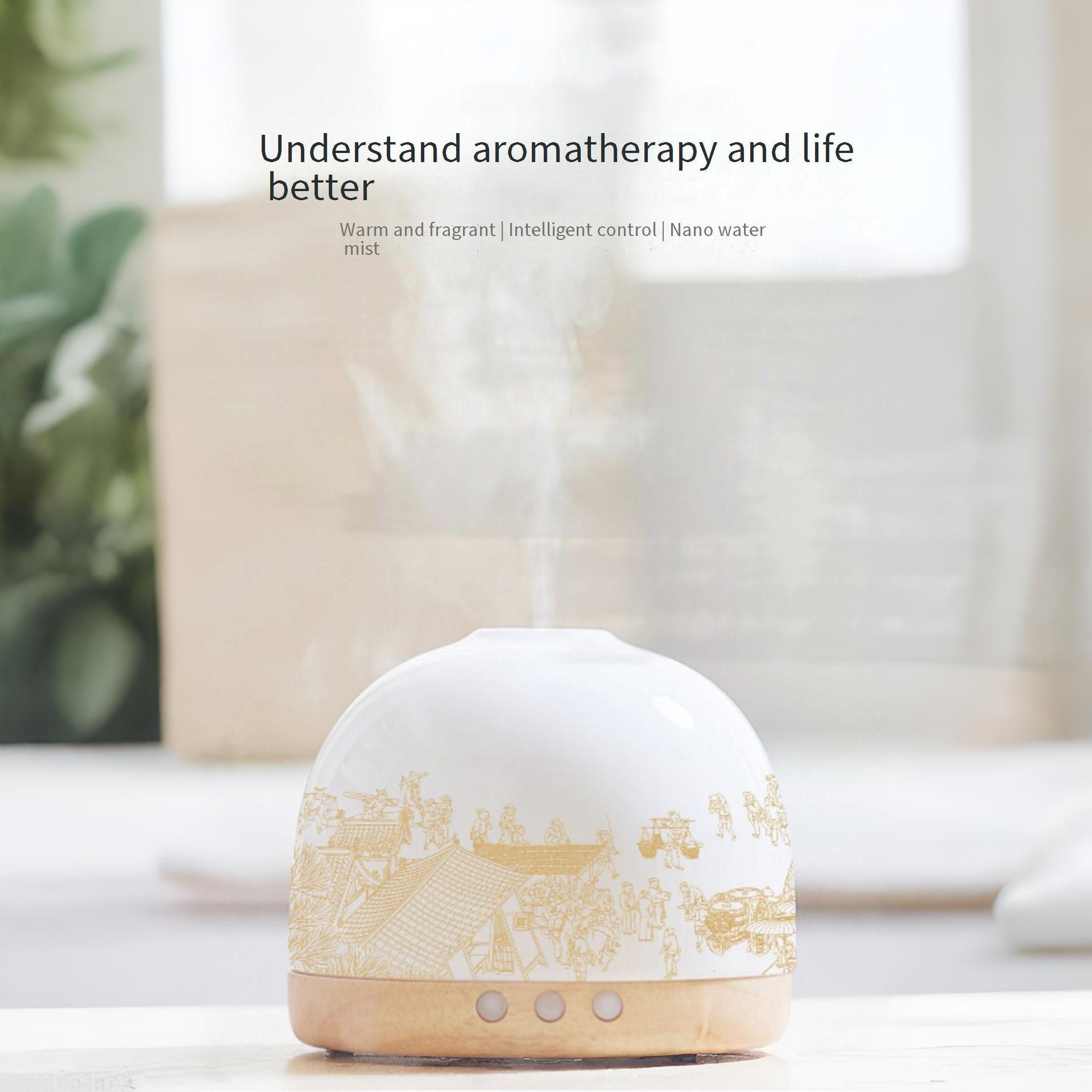 ink painting ceramic diffuser | cool mist humidifier