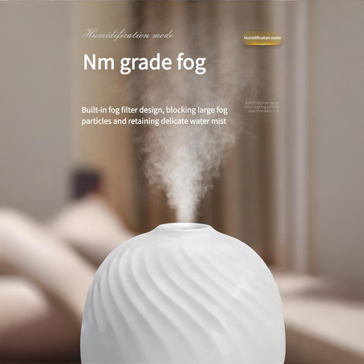 swirl ceramic aromatherapy humidifier | spa at home