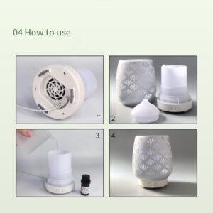 hollow cut glass aroma diffuser | aromatherapy machine