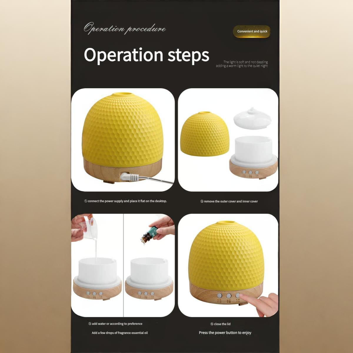 ceramic diffuser lamp & humidifier | home aromatherapy