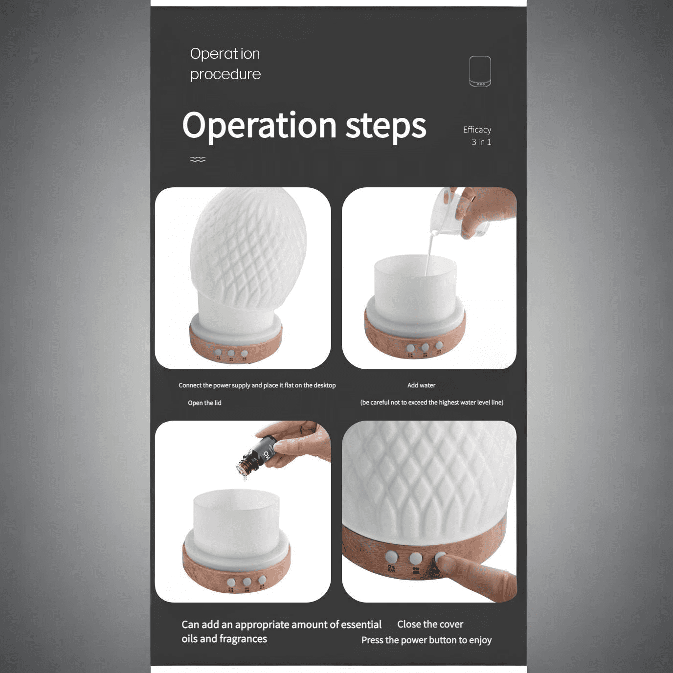 ceramic aromatherapy humidifier machine