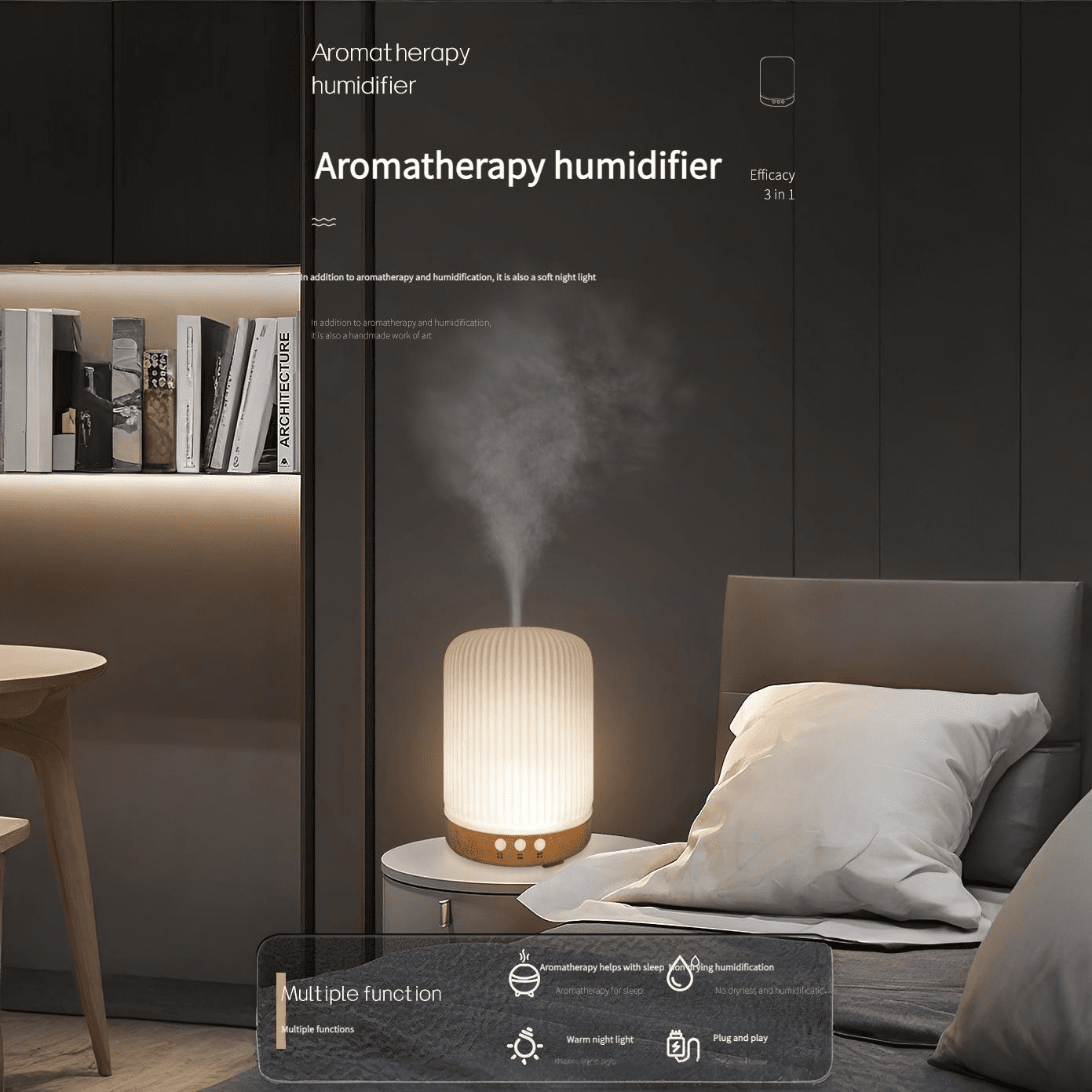 pure white ceramic humidifier | nordic calm