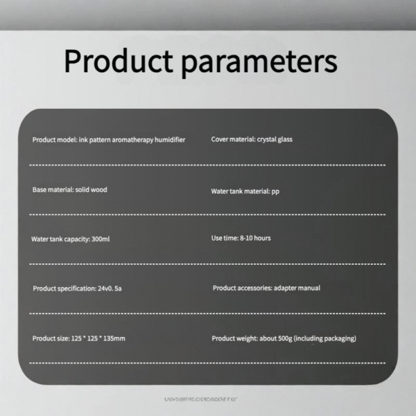 glass ink pattern pointed top aromatherapy machine