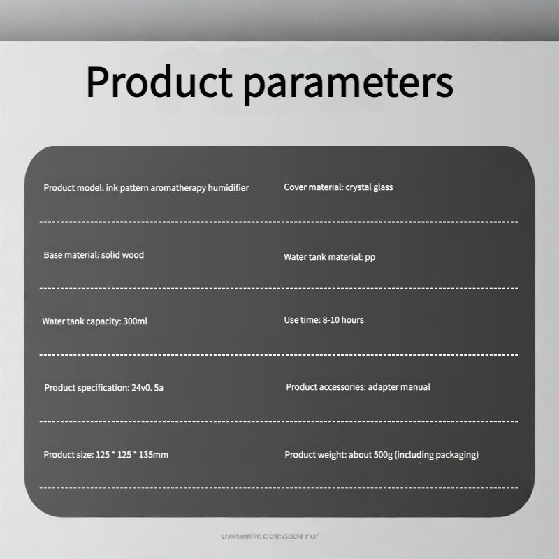 glass ink pattern pointed top aromatherapy machine