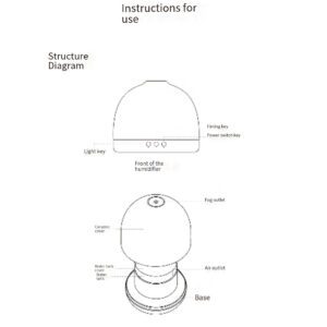 ink painting ceramic diffuser | cool mist humidifier